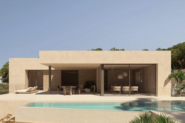 Prachtige mediterrane villa met zeezicht in Benissa