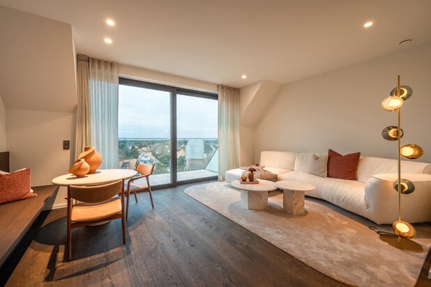 Duplex à vendre avec vue dégagée sur les villas du Zoute
