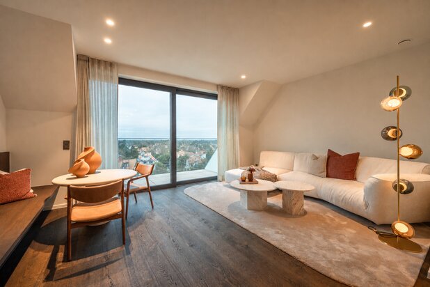 Duplex te koop Kustlaan Zoute panoramische zichten