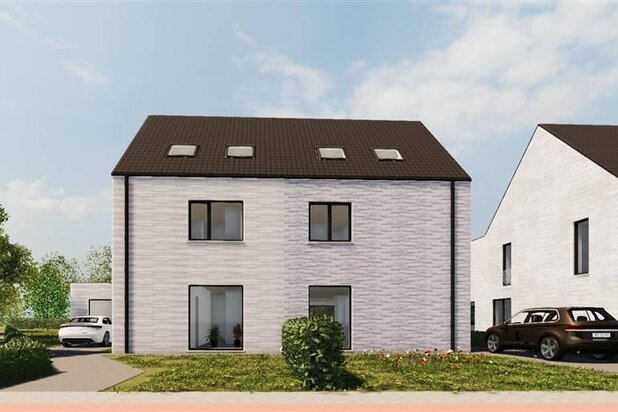 Halfopen nieuwbouwwoning met 4 slpkms en grote zuidgerichte tuin
