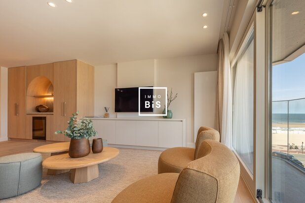 Smaakvol gerenoveerd appartement met zeezicht op een toplocatie in het Zoute