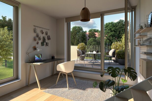 New single-family house - 4 bedrooms + office and playroom, terraces and garden