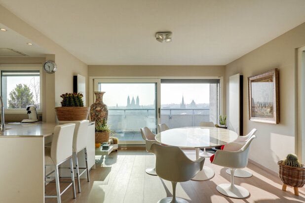 Penthouse de 2 chambres, terrasse et garage