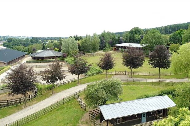 Fokkerij- en trainingscentrum voor paarden met ruim 80 Ha