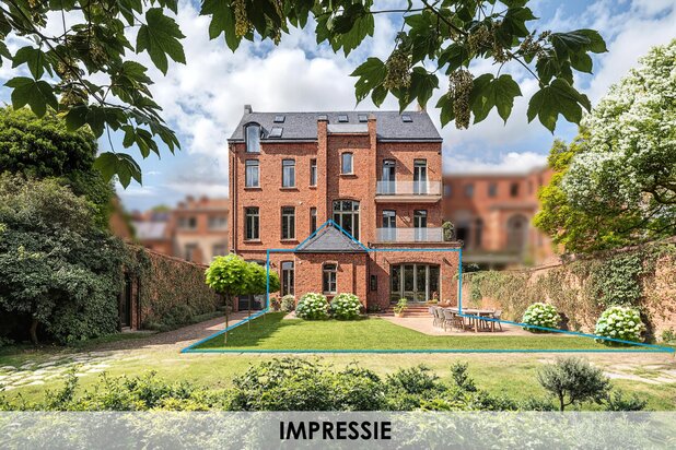 Villa appartement 267m² + tuin in uniek en historisch kader