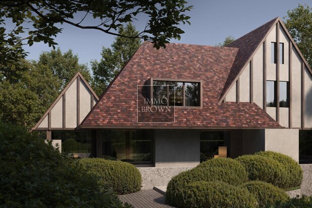 Villa à construire à vendre deuxième ligne Zoute Sparrendreef avec permis de construire