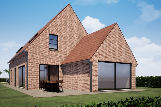 Nieuwbouwwoning (open bebouwing) op ruim perceel van 1064 m² te Oostduinkerke (Koksijde).