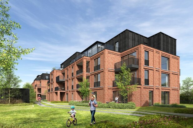Ruime penthouse met 2-slaapkamers in nieuwbouwproject Ernest
