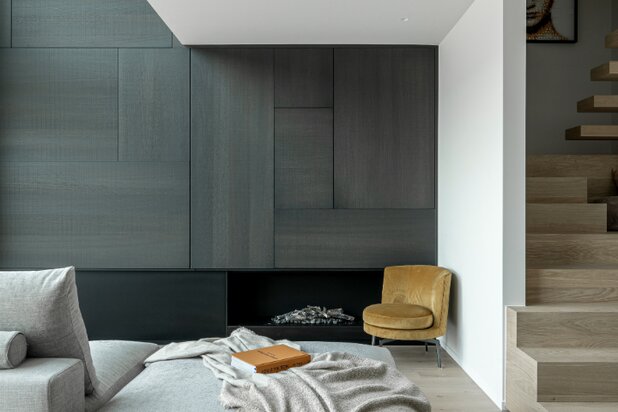 Appartement en mezzanine luxueusement fini avec vue frontale sur la mer à Duinbergen