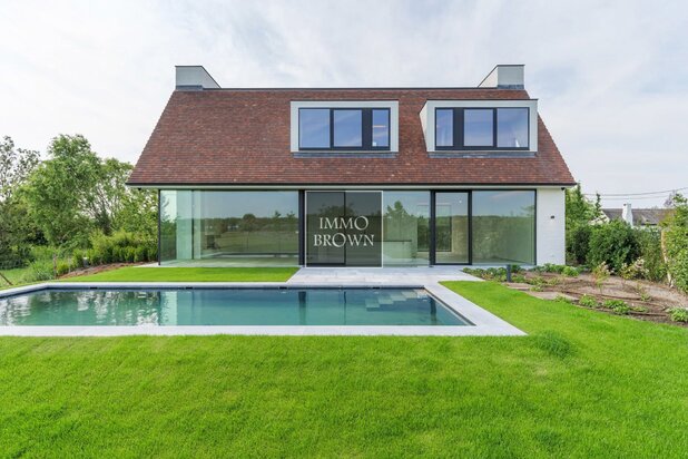 Villa à vendre Polders Knokke piscine vues ouvertes