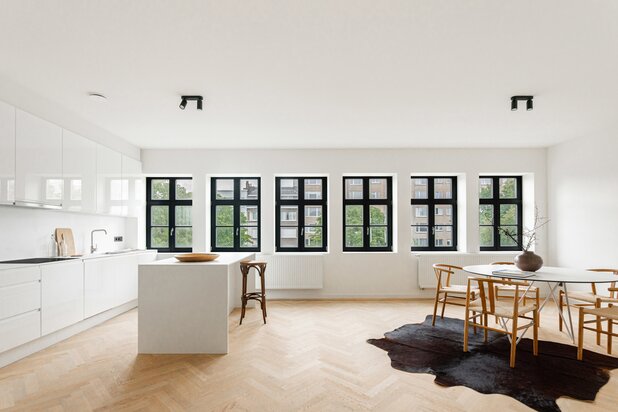 Subtiele luxe in art deco duplex met terras en EPC A