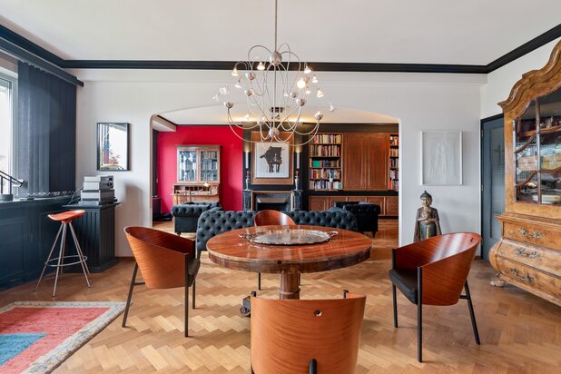 Uitzonderlijk art-deco penthouse met panoramisch uitzicht op het Albertpark