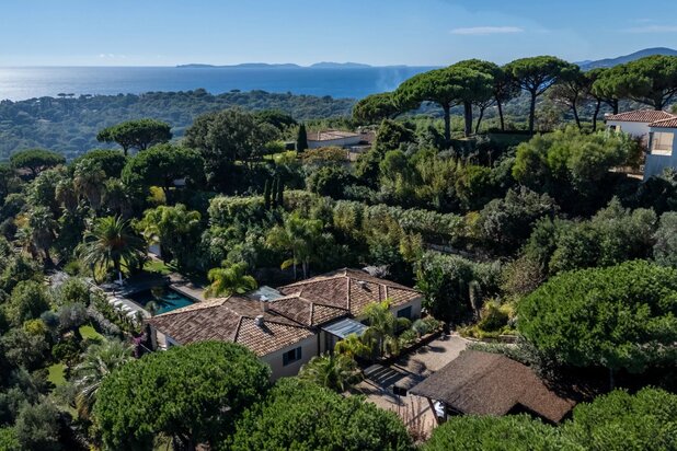 Prestigious property offering breathtaking views over Cap Lardier and the Mediterranean Sea.