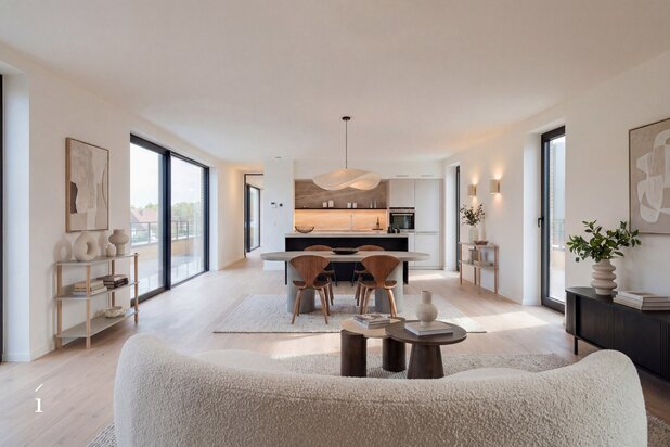Exclusieve penthouse met een uitzonderlijke gevelbreedte