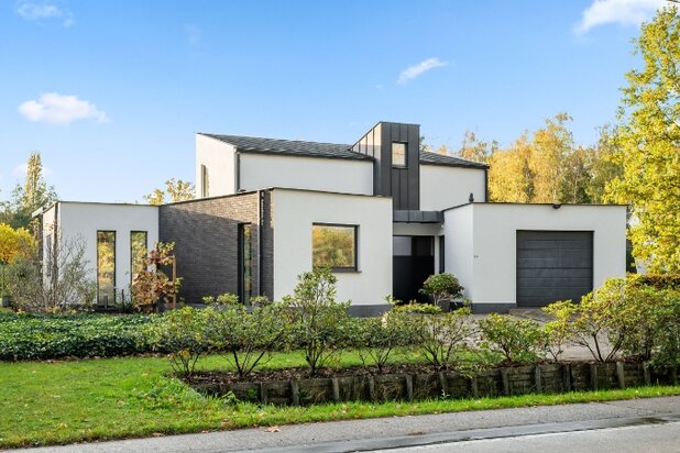 Moderne villa 247m² met bijgebouw-garage en zwembad op 58 are