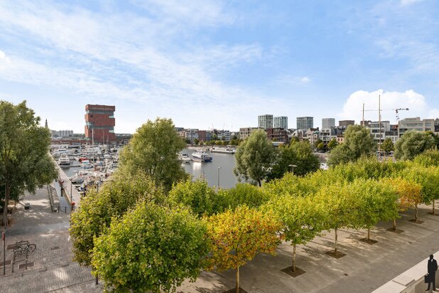Exclusief appartement met panoramisch uitzicht op het Willemdok en het MAS