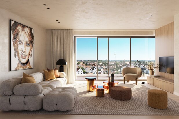 Appartement neuf orienté sud avec vue dégagée sur Duinbergen