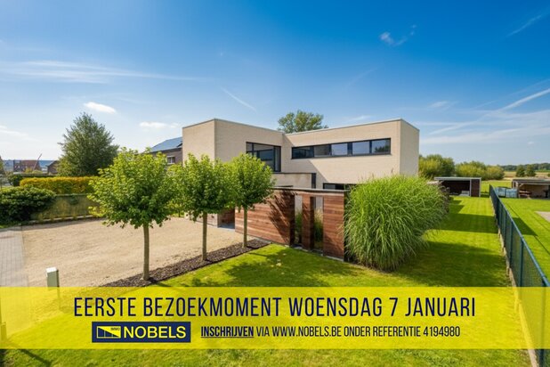 Te koop, Moderne architectenwoning met 4 slaapkamers op landelijke ligging te Wortegem-Petegem!