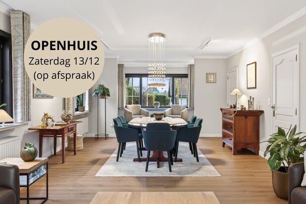 Tijdloze villa met zuidgerichte tuin in residentieel Merelbeke