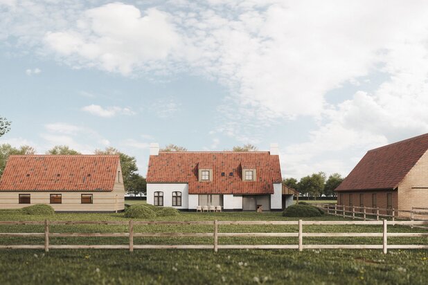 Zeer rustig gelegen oude hoeve met bouwvergunning voor nieuw landhuis