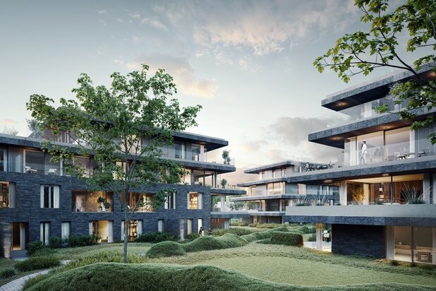 Modern villa-appartement op het gelijkvloers in Schilde - 's-Gravenwezel met 2 slaapkamers, hoog afwerkingsniveau, bewoonbare oppervlakte 142m² en 35m² terras