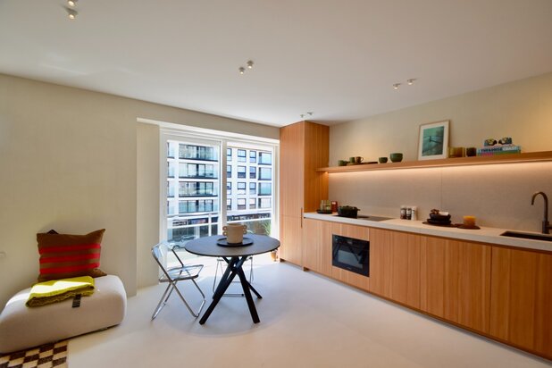 Gerenoveerd appartement genietend van lateraal zeezicht gelegen hartje Het Zoute