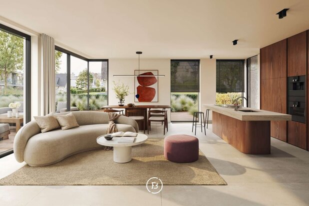 Fine fleur: tuin appartement met ruim terras