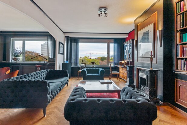 Uitzonderlijk art-deco penthouse met panoramisch uitzicht op het Albertpark