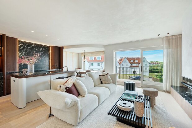 Prachtig appartement in het Zoute op enkele stappen van de zee en de wandeldijk.