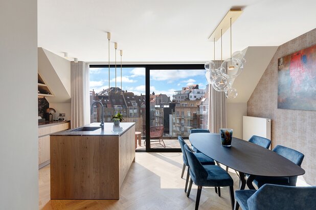 Duplex penthouse au centre de Knokke, à deux pas de la mer