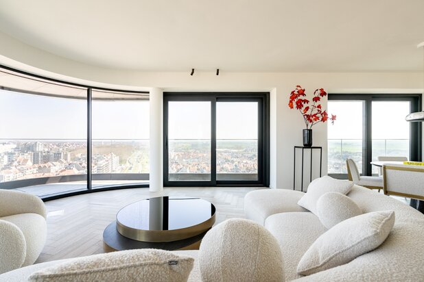 Luxueus nieuwbouwappartement met panoramische verzichten