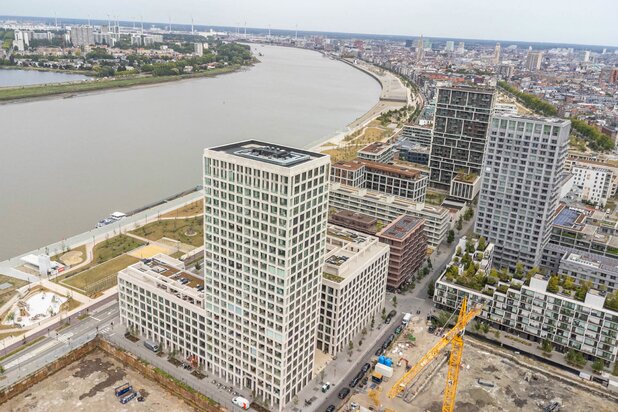 Luxe casco loft met uitzicht Schelde en skyline Antwerpen
