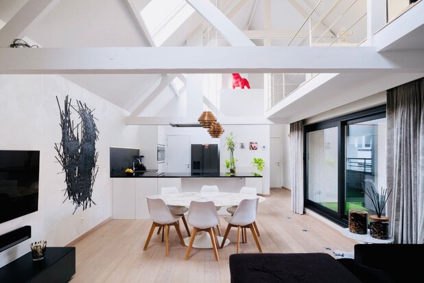 Bijzondere eigendom gelegen in een voormalige industriële katoenspinnerij.