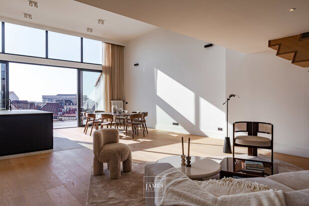 Un duplex-penthouse de caractère avec terrasse quartier Montgomery