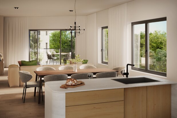 Nieuw penthouse +-129m², 3 slaapkamers, 11 m² terras