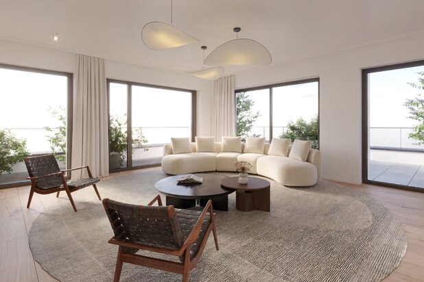 Penthouse  3 slaapkamers ±203 m² + kantoor + terras 34 m²