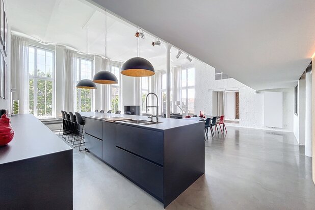 Loft exceptionnel meublé avec 2 SLPKS et terrasse à Gand