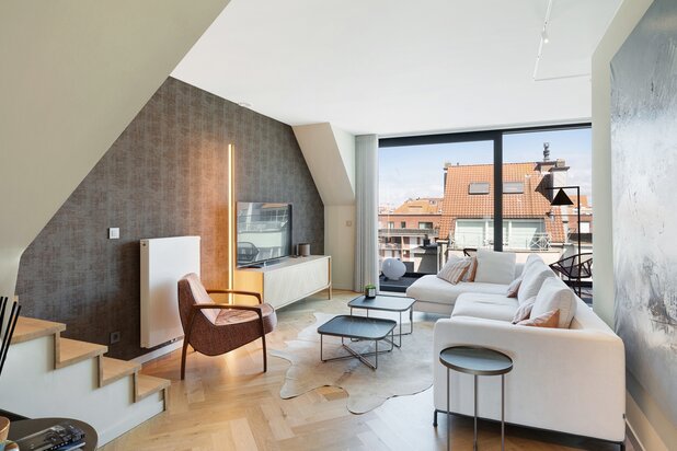 Duplex penthouse au centre de Knokke, à deux pas de la mer