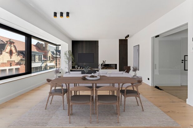 Appartement de luxe rénové avec 2 chambres et parking au cœur de la ville de Nieuwpoort