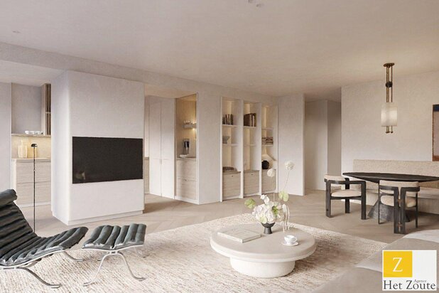 Te renoveren 114,4m2 appt + terras frontaal zeezicht - Zoute