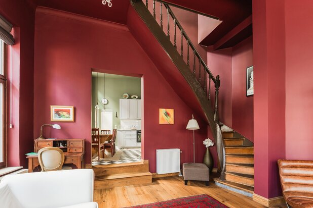 Spacious duplex in a historic corner building