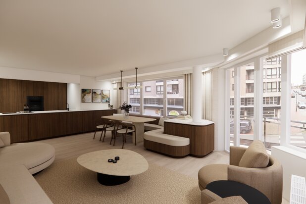 Appartement rénové à vendre centre Knokke av. Lippens 