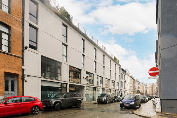 Brutalistische, duurzame loft met terras