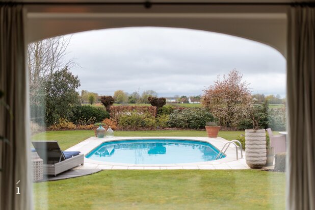 Landelijke villa met groen vergezicht in doodlopende straat