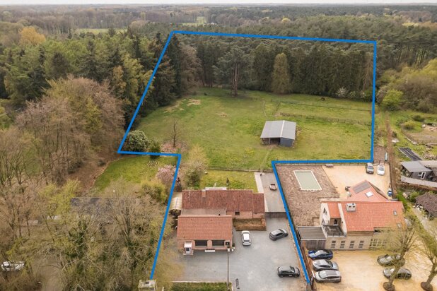 GELIJKVLOERSE WONING MET WEILAND EN KANTOORUIMTE