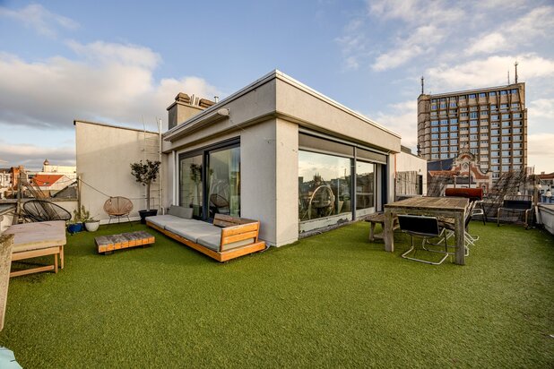 Uniek duplexappartement met zonneterras en garage op topligging in Antwerpen