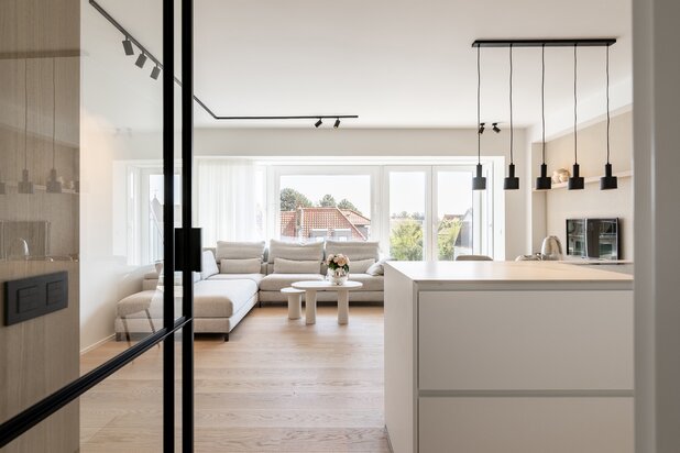 Elegant gerenoveerd appartement met open zicht in het Zoute