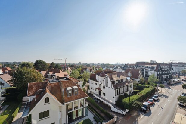 Appartement ensoleillé à vendre Kustlaan vue villas du Zoute