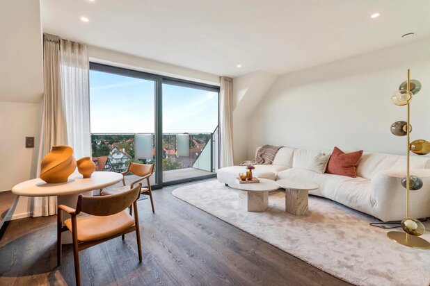 Duplex neuf meublé avec terrasse sud et vues panoramique au Zoute