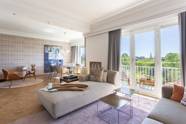 Stijlvol dakappartement met terras aan het Stadspark